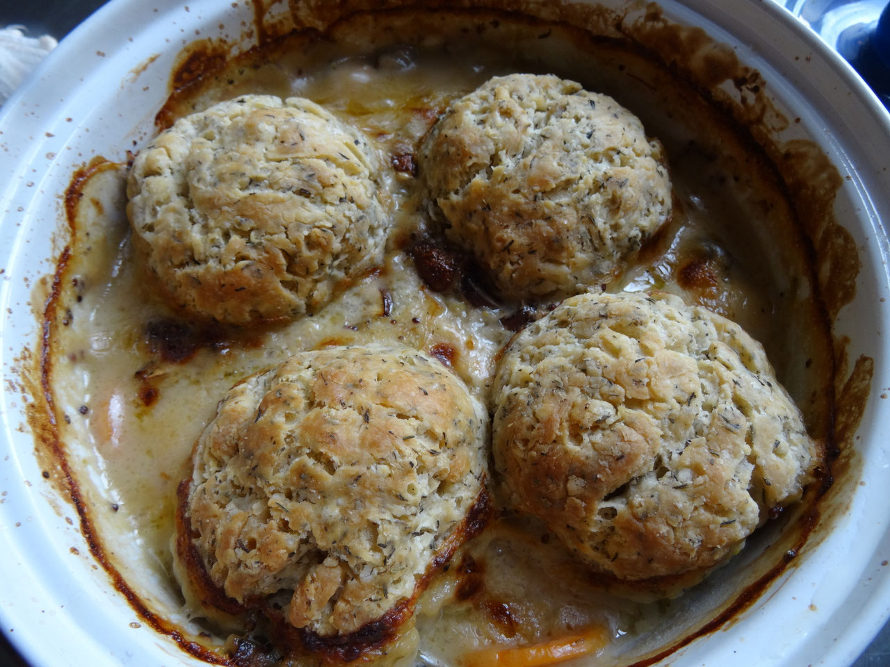 Creamy Chicken Casserole & Herby Dumplings The Credit Crunch Cooke