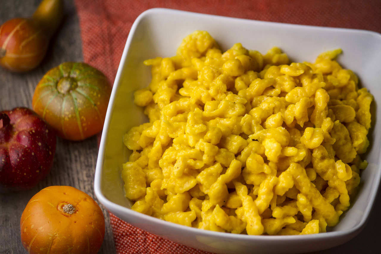Kürbisspätzle