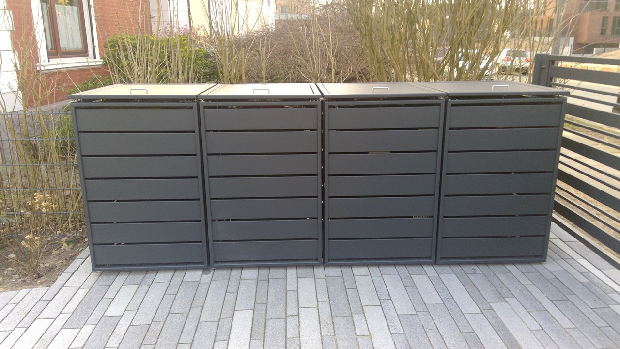 Mülltonnenschrank von Riba-Mülltonnenboxen - RIBA-Mülltonnenboxen