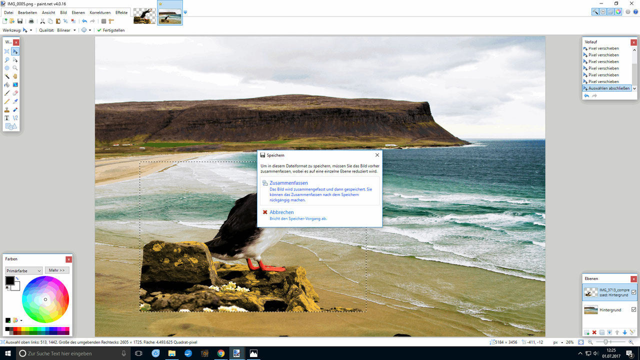 Motive freistellen mit Paint.NET - Brennis Reisewelt