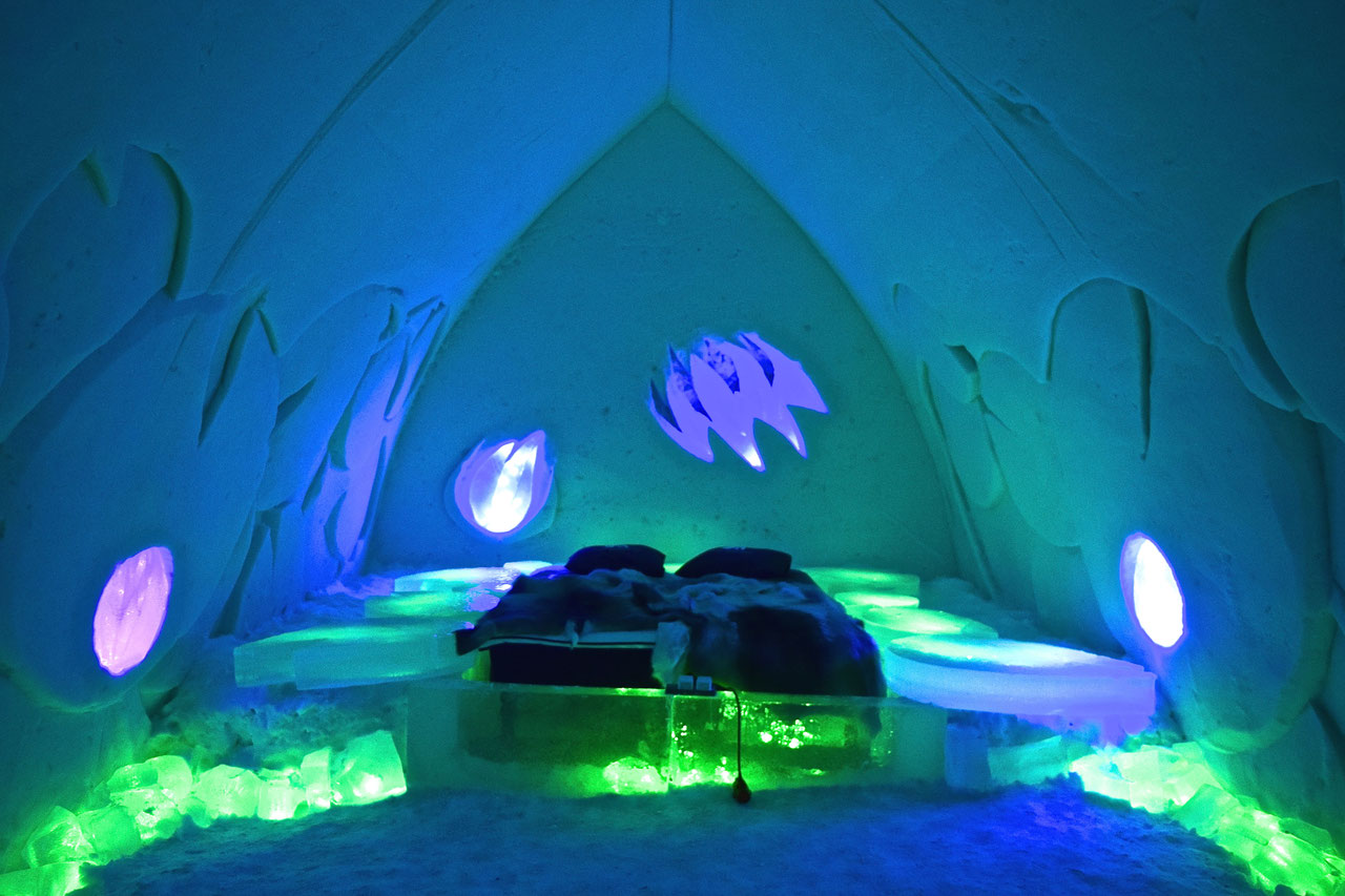 Visiting the Arctic Snow Hotel & Glass Igloos in Rovaniemi, Finland