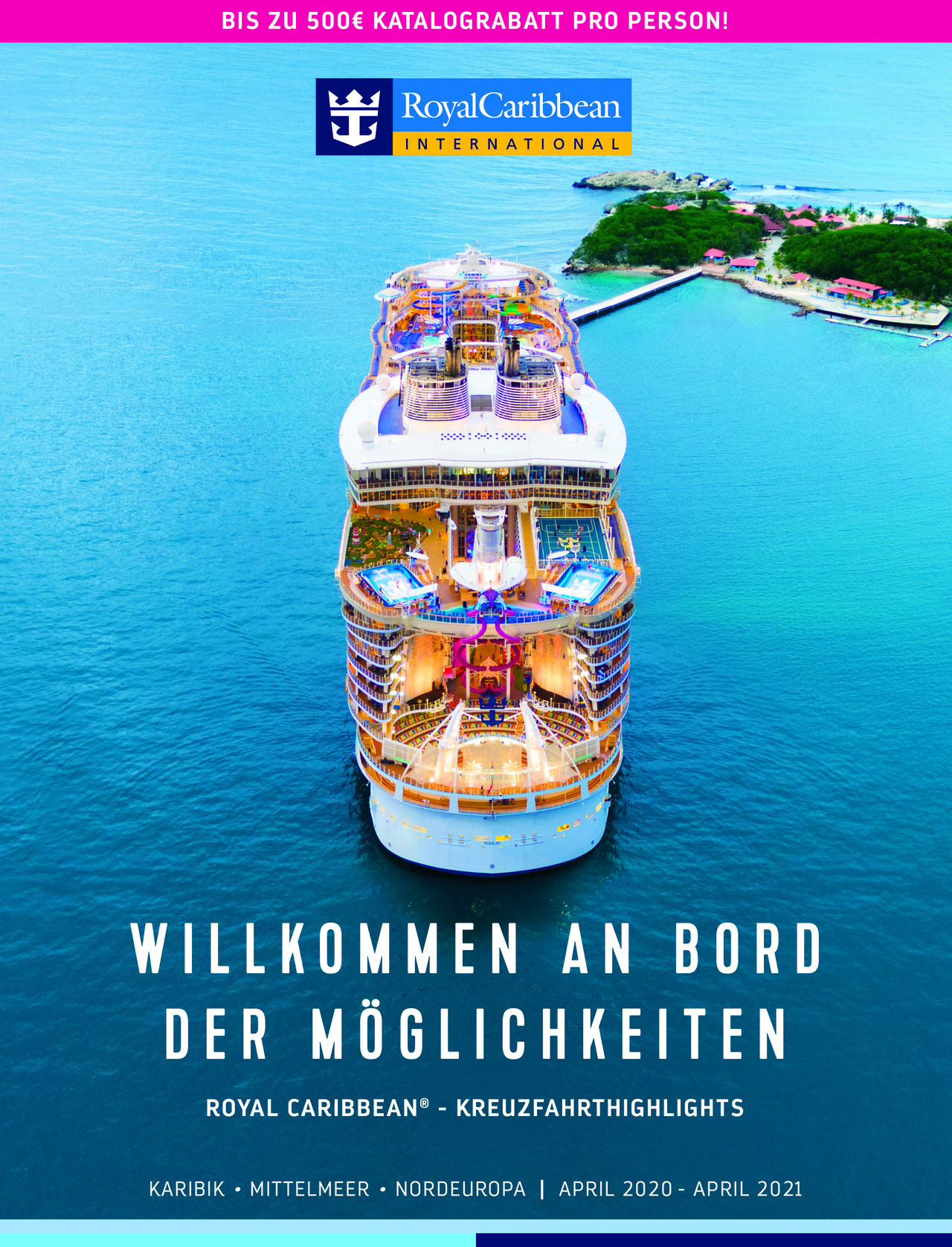 Royal Caribbean präsentiert neuen KreuzfahrtKatalog Cruise Paper
