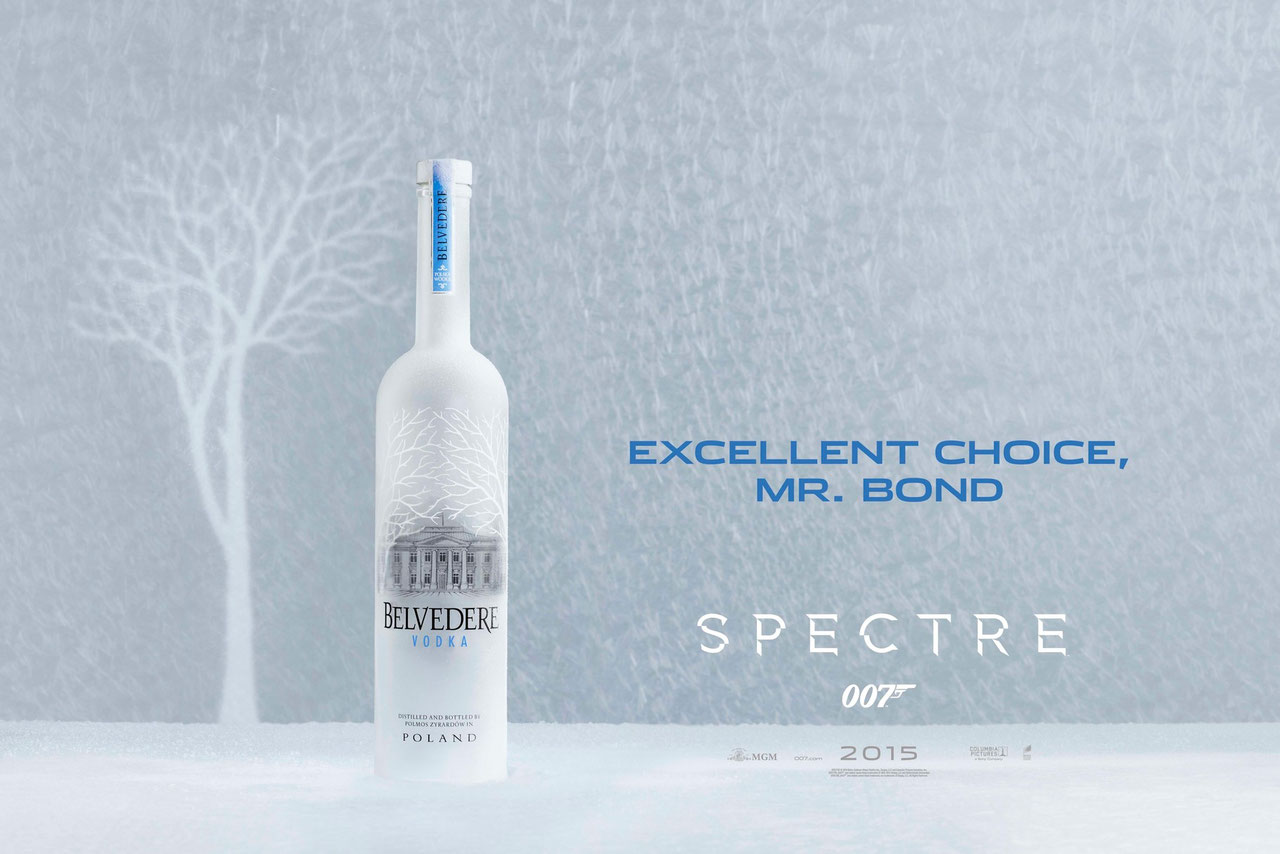 El Martini de James Bond será hecho con Vodka Belvedere en su nueva