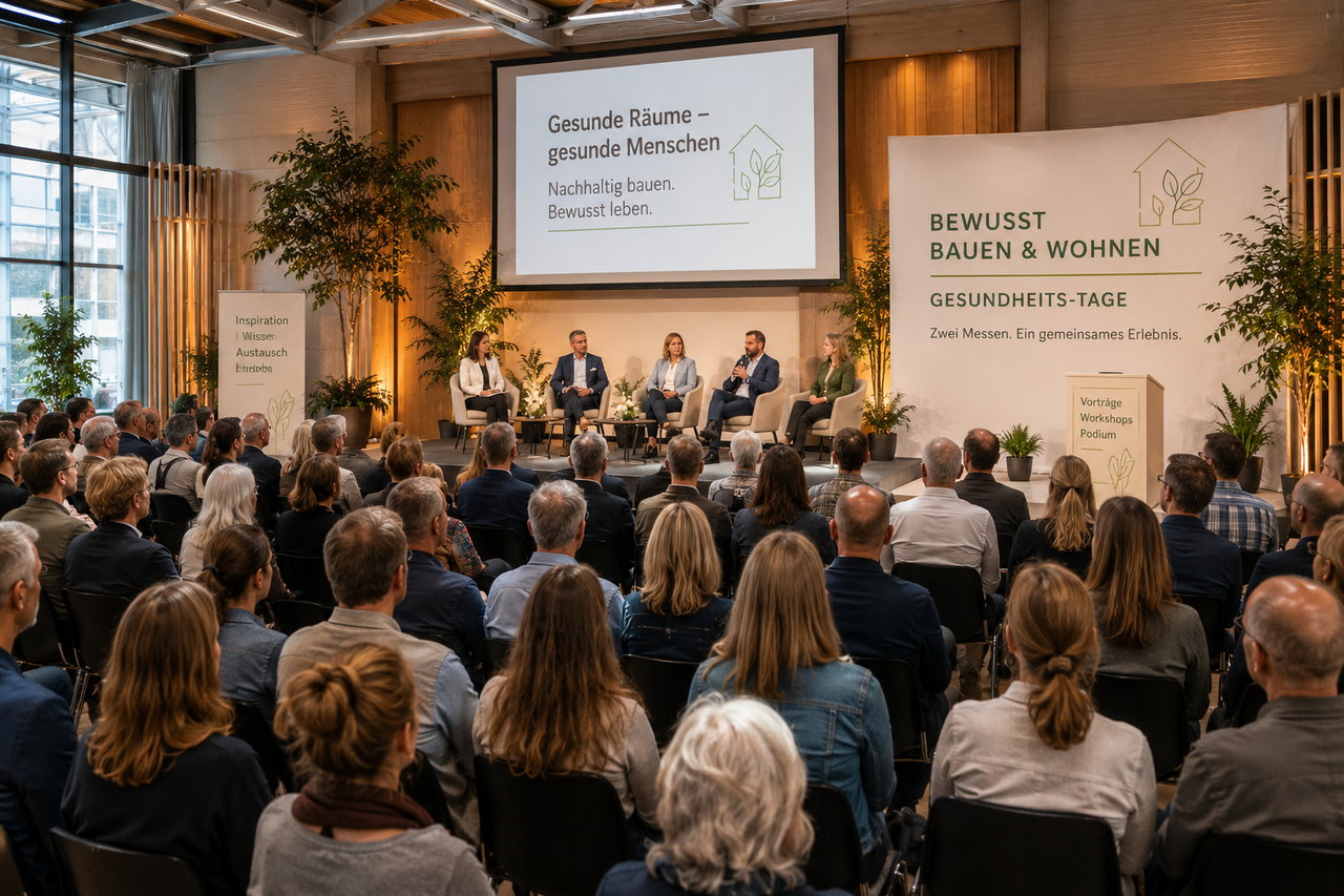 Vortragsraum der Messe Bewusst Bauen und Wohnen