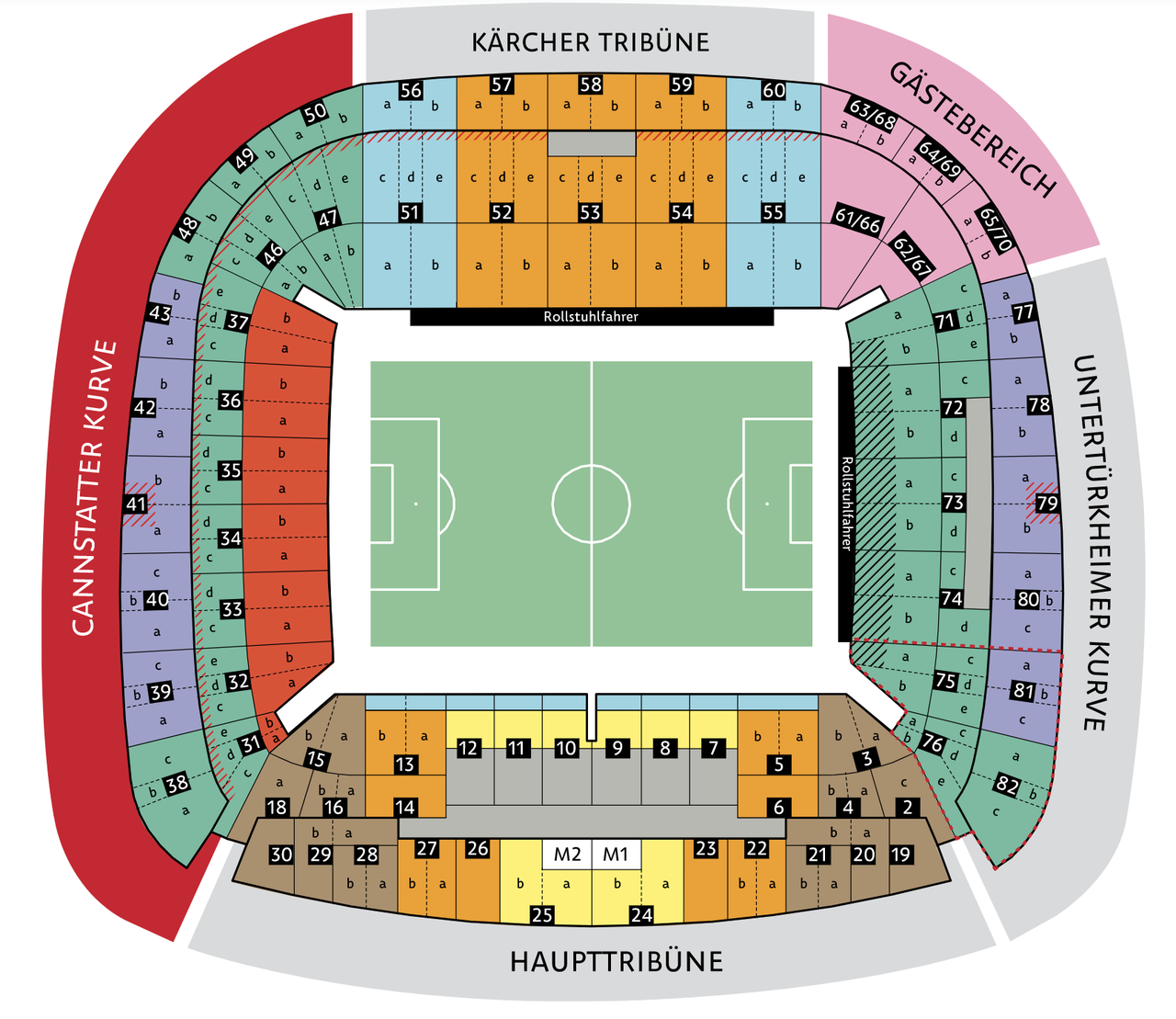 MercedesBenz Arena Stuttgart FanSicht Dein Blick aufs Spielfeld!