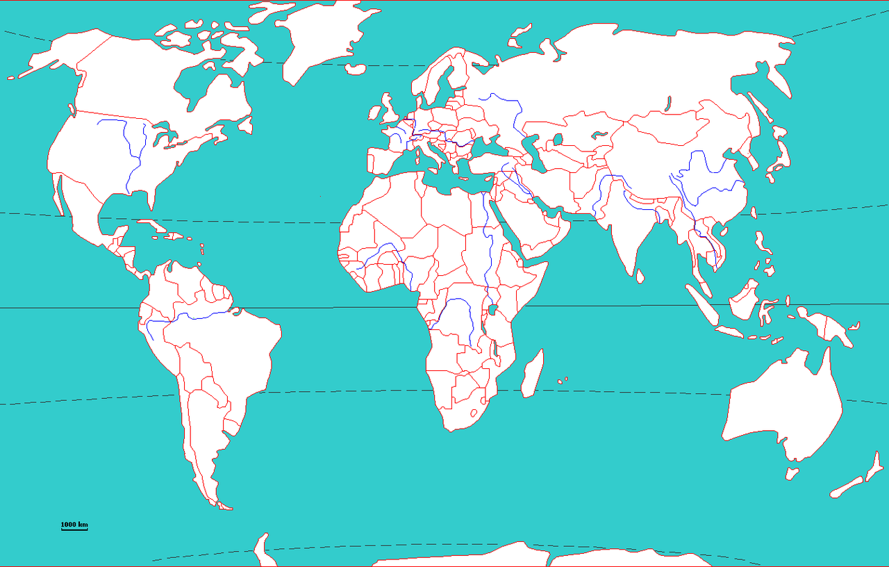 La carte des grands repères terrestres à connaître - Site de