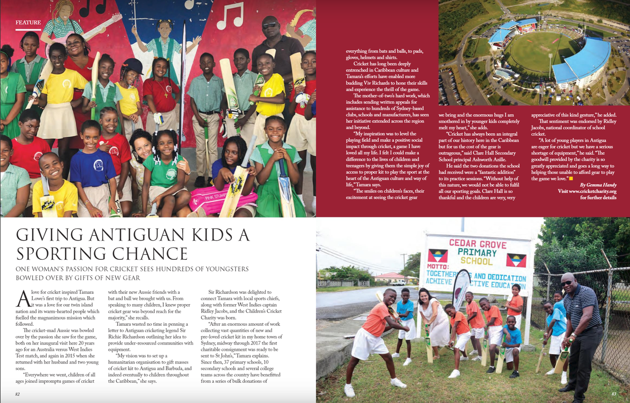 2019 Cricket Kindness Mission ANTIGUA & BARBUDA - cricket charity
