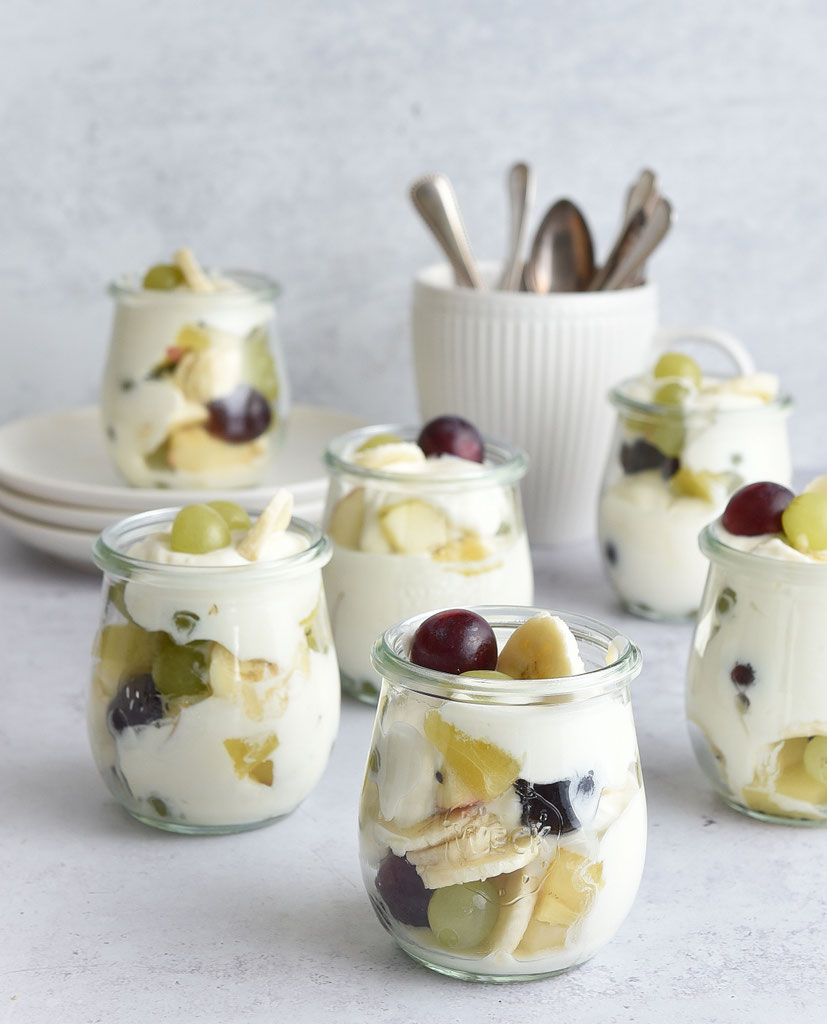 Obst-Sahne-Joghurt-Dessert. Sooo lecker...!!! - mix dich glücklich ... Obst-Sahne-Joghurt-Dessert. Sooo lecker...!!! - mix dich glücklich ...