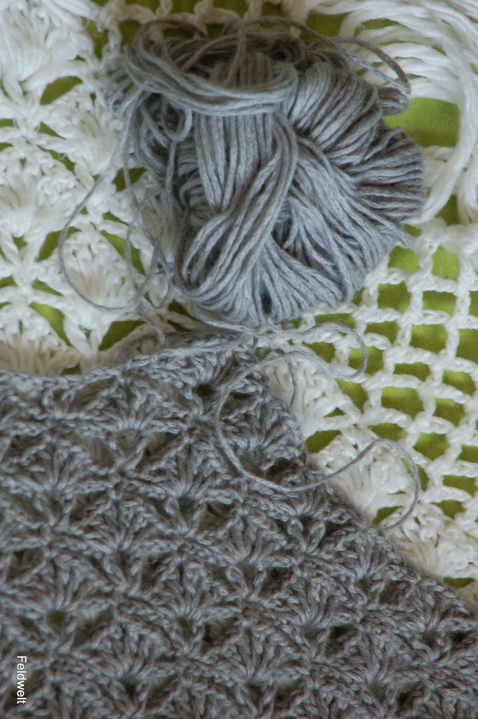 "Grenzenlos" Häkeltuch aus Zealana Air Chunky Weight FELDWELT