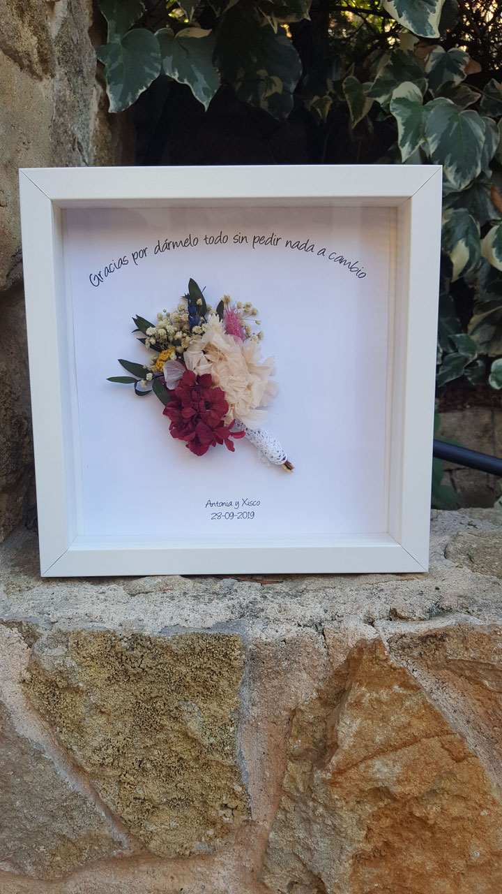 Ramos de novia enmarcados Clearance