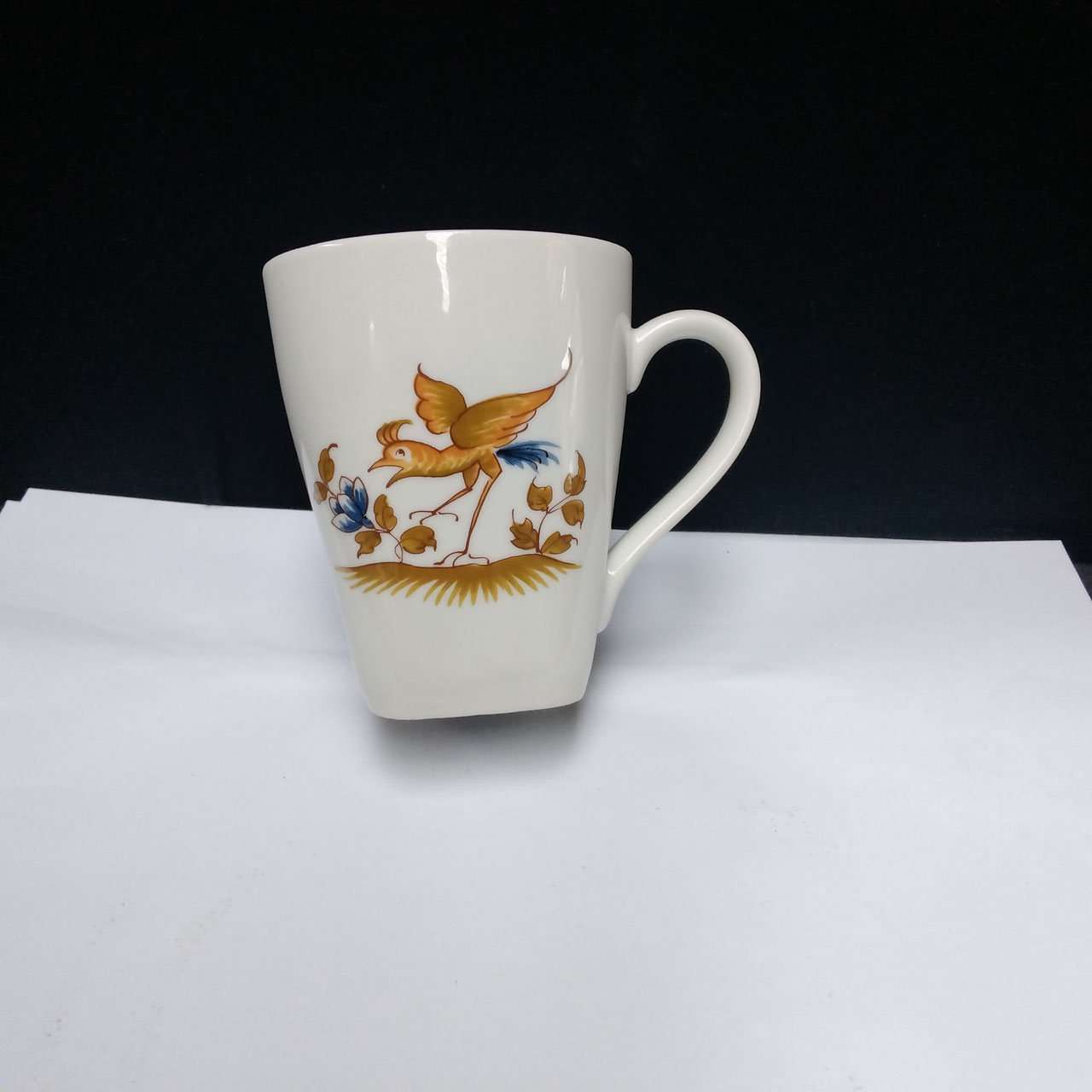 Service à café français mid century pour 4, faïence salins, modèle