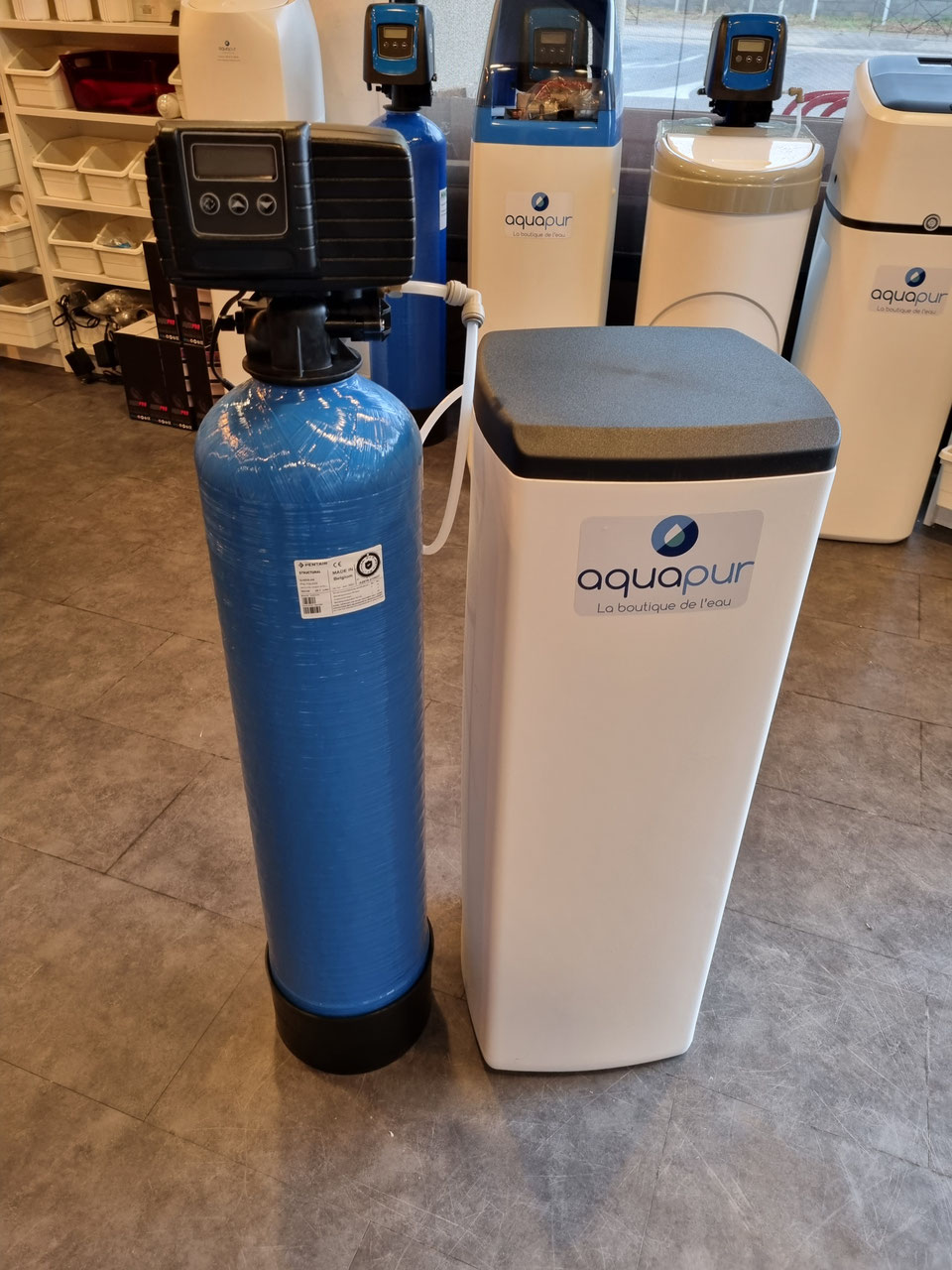 Adoucisseur Monobloc Avec Vanne Fleck 5600 Sxt Promo adoucisseur-eau-Fleck 5600 SXT 22 Litres = 540 € Garantie 2 ans +  Frais de port inclus + bypass en acier inoxydable, Exclusivité  WEB-Aquapur-Montpellier-34 - Promotion Adoucisseur Fleck 5600 SXT à 536