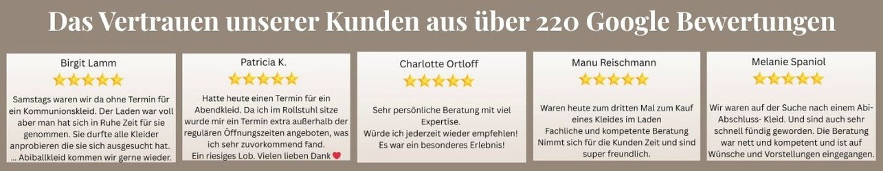 Zufriedene Kunden durch unsere Beratung & Kleiderauswahl in Homburg