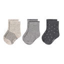 Kindersocken 3er Set Grau LÄSSIG