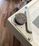 Bildaufhänger Lotfix muschelförmig mit Filzrondelle  