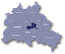Karte Friedrichshain - Kreuzberg