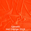 joustava kangas lycra sametti Hot Orange 2019