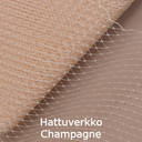 Hattuverkko Birdcage Champagne