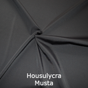 joustava kangas housu lycra Musta 9240