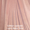 Glittersametti Light Baby Pink Hopea Glitter