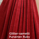 Glittersametti Ruby Red Punainen Glitter