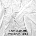 joustava kangas lycra sametti Loimusametti Valkoinen 1013