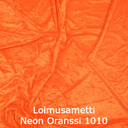 joustava kangas lycra sametti Loimusametti Fluo Orange 1010