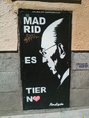 Tierno Galván, alcalde progresista de Madrid.