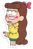 PEGATINA/STICKER - DIBUJOS ANIMADOS (GRAVITY FALLS) MABEL PINES - 7,1 CM X 4 CM (NUEVA) 0,80€.