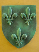 Reproduction Blason France Bronze sculpté