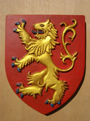 Reproduction Blason Lion sculpté