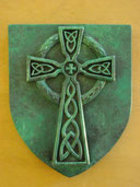 Reproduction Blason Croix Celte bronze