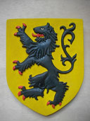 Reproduction Blason Flandres sculpté