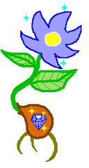 ラオリーの青い花