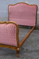 Bett Polsterbett Barock Massivholz Natur Vintage Möbel Holz  Antik Furniture Mülheim an der Ruhr Brocante Alt Möbel Ruhrgebiet Shabby Chic Echtholz Antik 50er Chippendale Louis Philippe