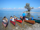 Mit den Kanadiern am Bodensee unterwegs