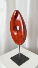 modern, abstrakt, virginia-wacholder, edelholzskulptur, gunnar mozer