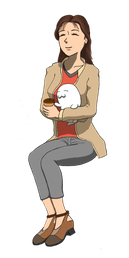 Dallyさんと女性イラスト