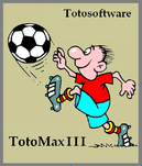 Symbol mit "Max", der einen Fußball kickt - unser Symbolbild für "TotoMaxIII"