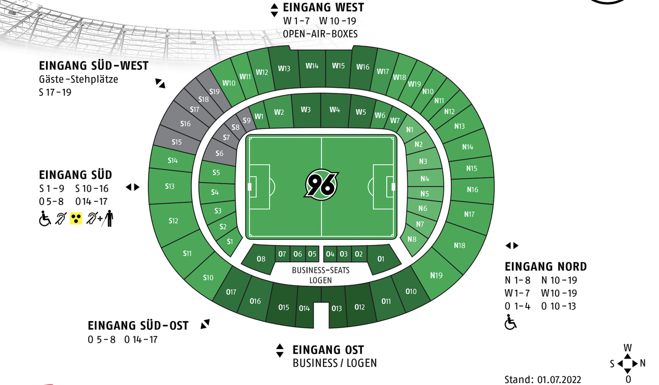Heinz von Heiden Arena Hannover FanSicht Dein Blick aufs Spielfeld!