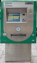 RVL Billett-/Ticket-automat mit Bank-kartenterminal, ohne Mehrfahrten-kartenentwerter