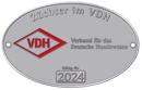 ovale VDH-Züchterplakette 2024