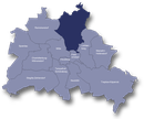 Karte des Bezirks Pankow