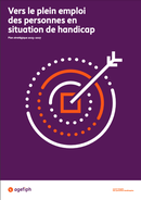 Couverture du plan stratégique 2023-2027 de l'Agefiph vers le plein emploi des personnes en situation de handicap