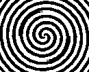 Bei der folgenden optischen Täuschung geht es um Bewegung. Betrachten sie das folgende Bild ca. 30 Sekunden lang. Wenn sie dann etwas anderes anschauen, zum Beispiel ihre Computertastatur, wird es einige Zeit lang entgegenläufig verzerren.