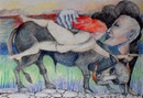 Europa und der Stier (Zeus)_70x50 cm_2015