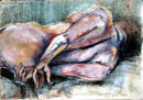 Akt _ liegend_70x100 cm