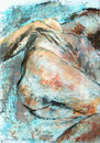 Akt _ liegend_70x100 cm