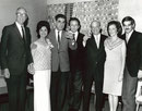 Waldemar von Zedtwitz,Louise Durham, Leon Yallouze, Benito Garozzo, Charles & Peggy Solomon and Omar Sharif ca. 1970