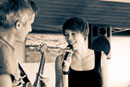 Tiny Ballroom Orchestra auf einer Vernissage in Breisach